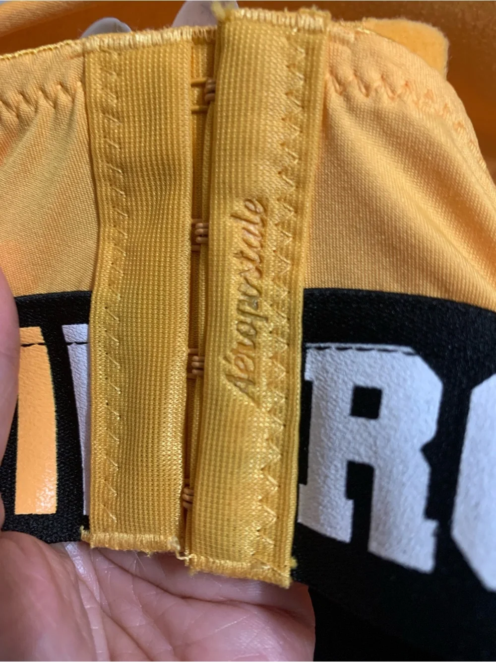 Aeropostale Aero Logo Racerback Bra Mustard Yellow 38C